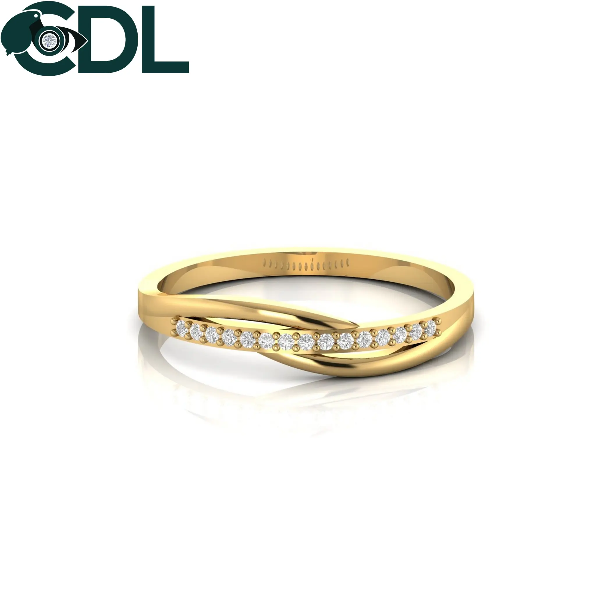 Anillo minimalista de oro sólido in14kt para mujer, joyería de regalo de aniversario y cumpleaños