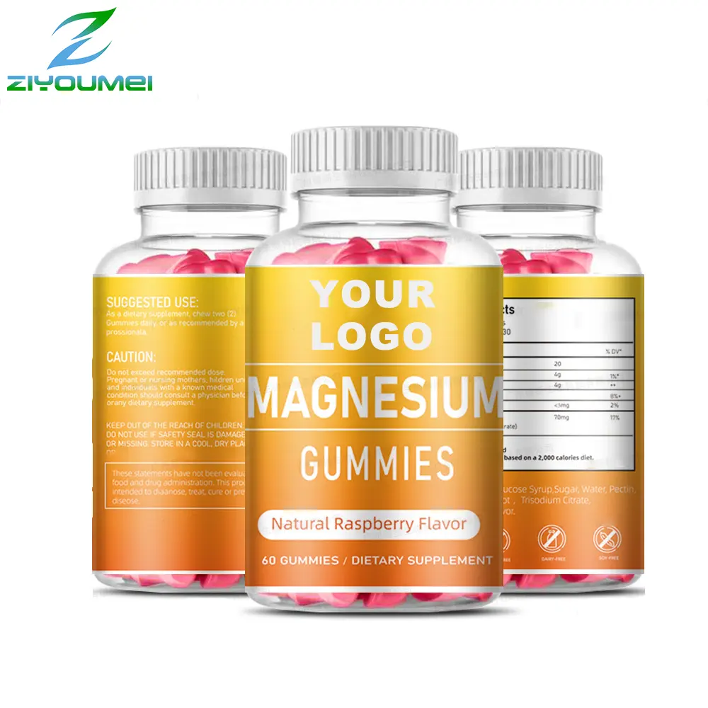 Senza zucchero Natural Calm Sleep pectina vegana muschio marino citrato di calcio zinco vitamina Gummy magnesio L Threonate Gummies