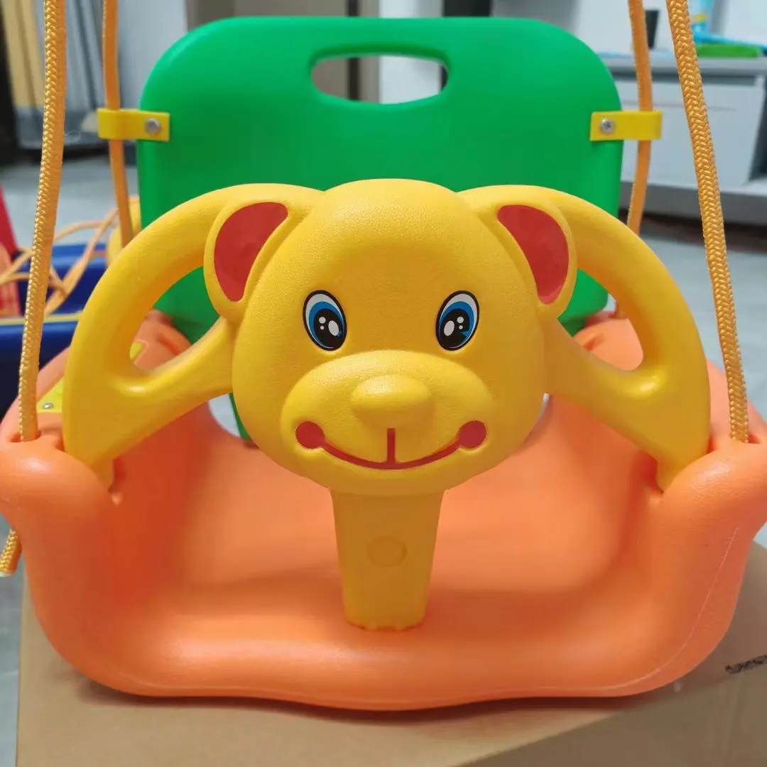 Kursi ayunan bayi gantung punggung rendah, mainan ayunan anak/kursi ayunan luar ruangan dapat disesuaikan