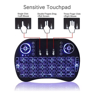 Ratón inalámbrico portátil retroiluminado de 2,4 GHz, miniteclado con panel táctil, teclas Multimedia para Android TV Box Smart TV - Product Image 3