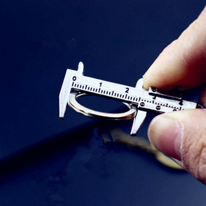 Creative Zinc Alloy Cute Mini Vernier Caliper Keychain Wholesale Measuring Tool <strong>Key</strong> Chains - Product Image 3