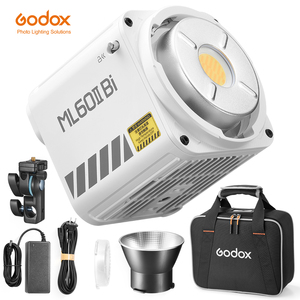 Godox ML60IIBi Zweifarbiges LED-Video licht, tragbares 70-W-COB-Dauerlicht mit kontinuierlicher Ausgangs beleuchtung 2800K-6500K APP Control Handheld-LED-Licht - Product Image 1