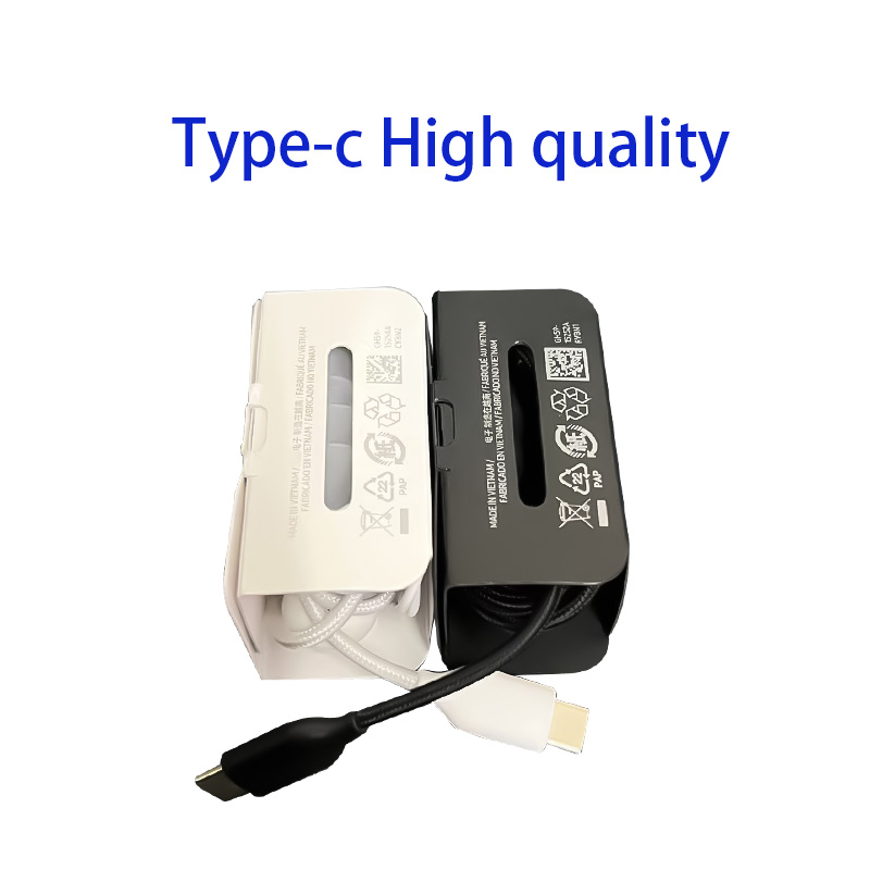 Casque Type-C Noir/Blanc - Haute Qualité