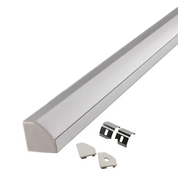Хорошее качество 18,4*18,4 мм линейный светодиодный Угловой алюминиевый профиль для кухни