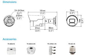 Oem UNV 2MP Detección de movimiento Starlight Cámara de red Bullet fija 2MP POE IP67 Cámara Bullet IP - Product Image 6