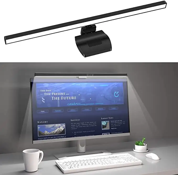 Lámpara de escritorio para pantalla de ordenador portátil, barra de luz colgante, lámpara de mesa para Monitor LCD, luz de lectura de estudio