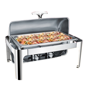 Hadi 9L hình chữ nhật thép không gỉ thực phẩm ấm hơn cho khách sạn nhà hàng bán buôn tự chọn đồ nấu nướng nóng lên giữ thiết bị - Product Image 1