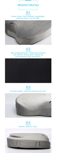 Efecto Colling, gran oferta, cojín de asiento de espuma viscoelástica de Gel, cojín de asiento de Gel para silla de oficina, cojín de Gel, alivio del dolor de asiento - Product Image 5