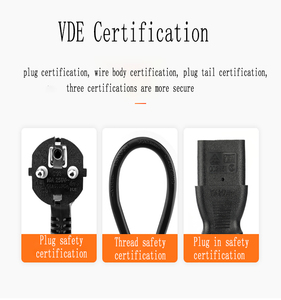 1.5m H05VV-F EU để C13 cáp điện EU cắm để C13 thay thế dây nguồn cho máy tính Màn hình máy in máy tính để bàn - Product Image 2