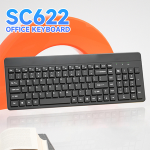 Umila 2,4 GHz Interfaz USB Nuevo estilo QWERTY Teclado inalámbrico Ratón Combo Teclado numérico de membrana con diseño de escritorio elegante - Product Image 4