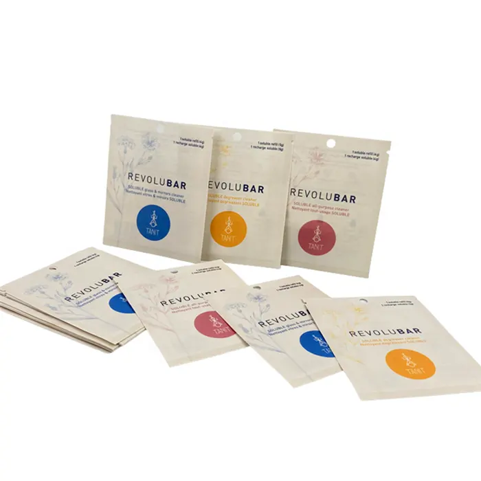 Bolsas de muestra de mylar de pie, paquetes de embalaje con impresión personalizada, bolsa de té PLA, embalaje ecológico biodegradable