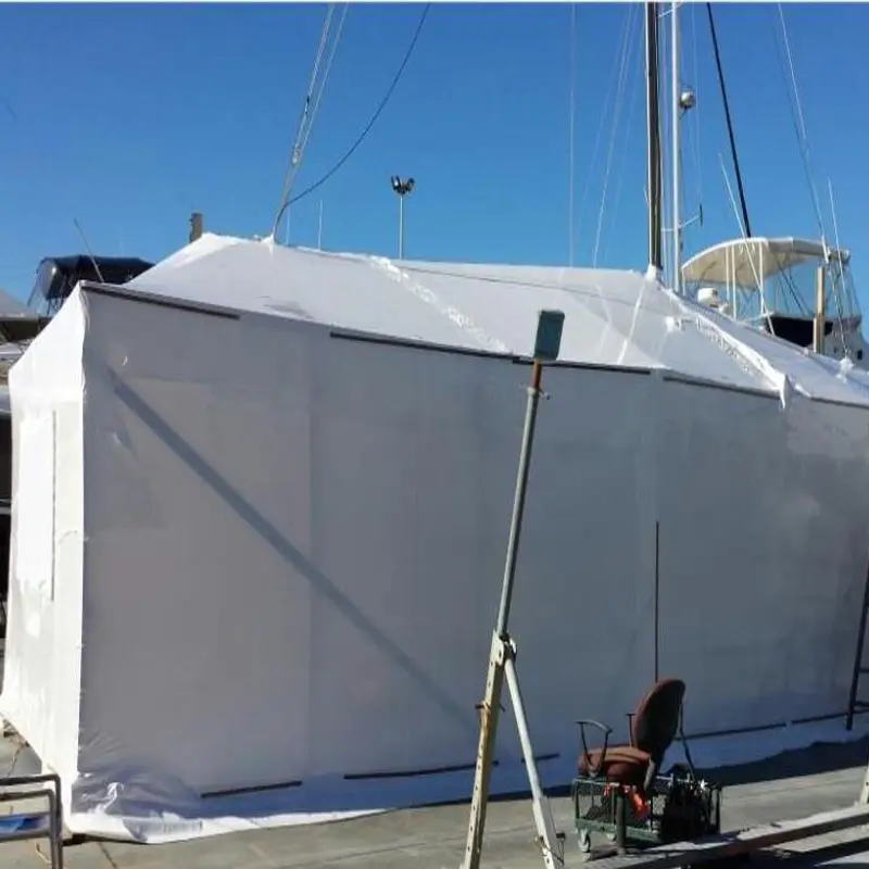 Marine Dick Support Trailerable impermeable Jet Boat Covers blanco opaco Anti UV Shrink Wrap Película PVC retráctil rollo de película
