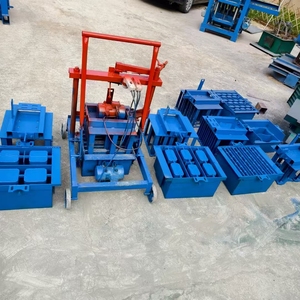 2-45 Máquina de ladrillos de cemento semiautomática sólida móvil pequeña Maquinaria de fabricación de bloques huecos eficiente para pequeñas empresas - Product Image 3