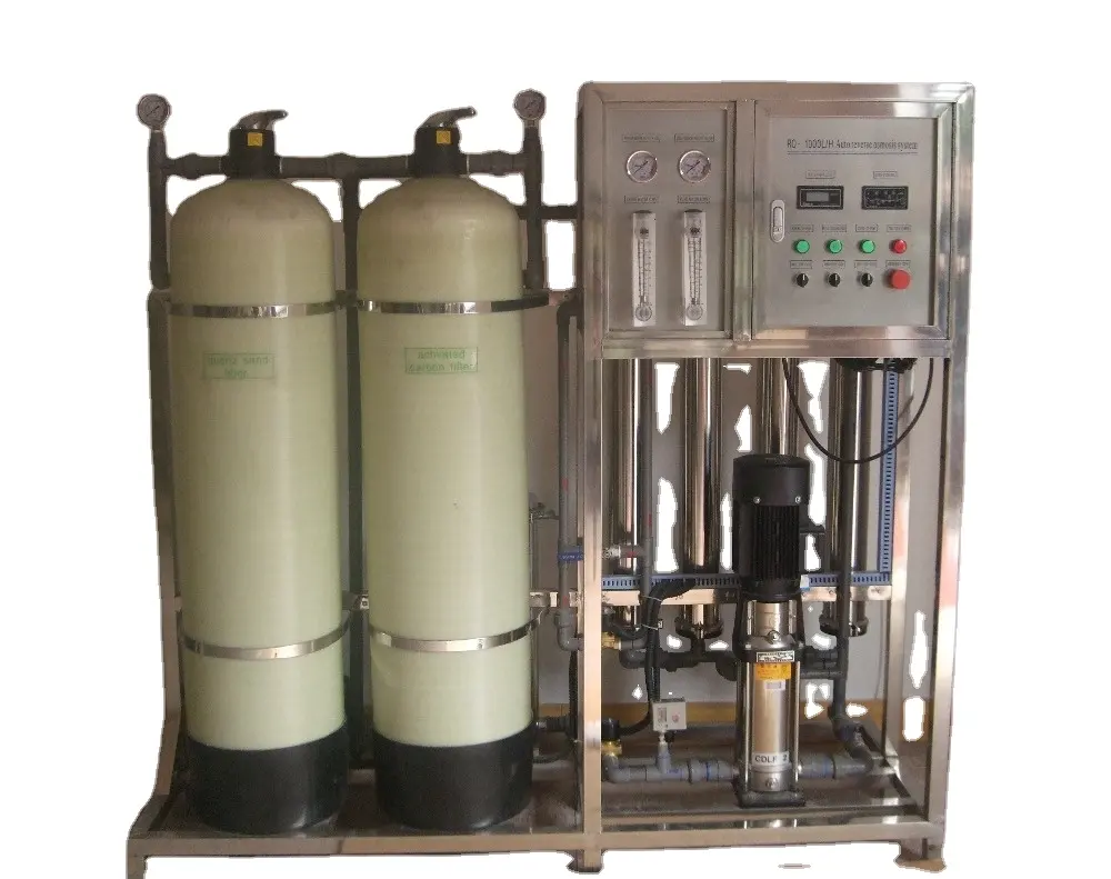 1000L/h ro sistema con generatore di ozono depuratore di acqua
