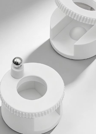Imán giratorio para decoración de uñas, bola magnética, blanco