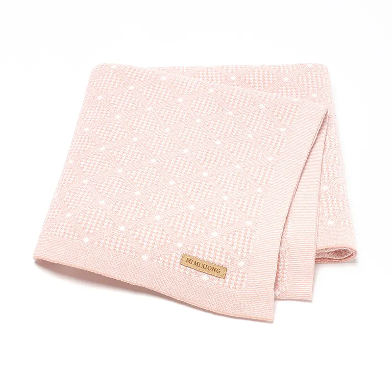 Cobertor mimixiong 100% algodão super macio de alta qualidade, cobertor confortável de malha para bebês, cobertor para bebês