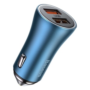 Baseus金色接触器Pro双快速充电器40w充电器Voiture汽车<span class=keywords><strong>USB</strong></span>充电器
