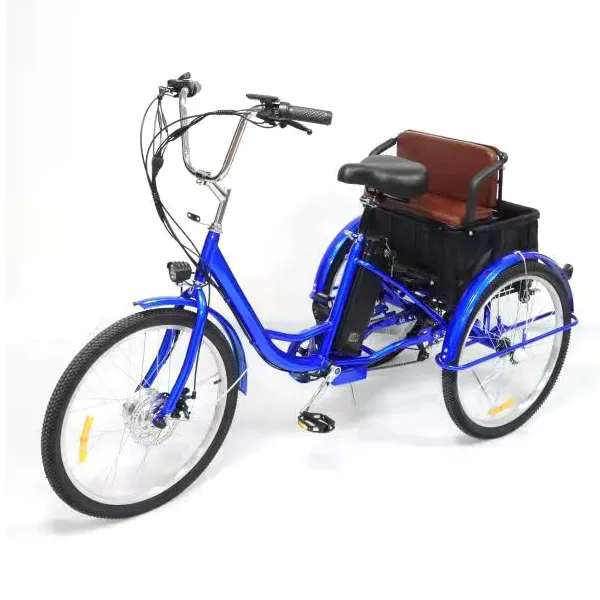 24 inch 2024 new model hot sale tricycle bike cargo/ 3 wheel tricycle bike with passenger seat