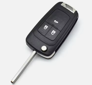 シボレー車の交換用キーケース用のチップなしのロゴなしの3つのボタンフリップ車のキーシェル - Product Image 3