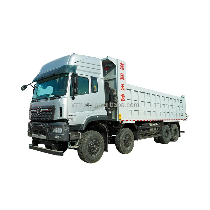 Nhà Máy Giá dfac 8x4 tự tải xe tải, dongfeng tipper xe tải mới xe tải 12 lốp xe 50 tấn tự động Cummins không khí hệ thống treo 14