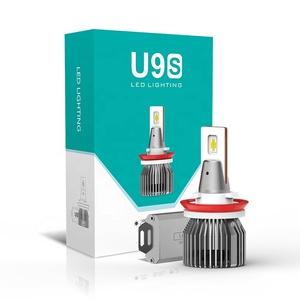 Factory Wholesale U9 PLUS <strong>LED</strong> Headlight 110W 20000lm Suitable for Dual Light Lens H4 9005 H7 <strong>LED</strong> Bulb 24V Brightest Mini Size - Product Image 1
