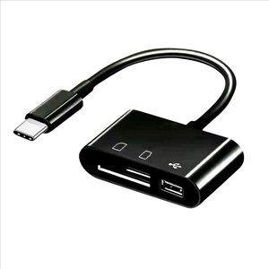 Typ-<span class=keywords><strong>C</strong></span> SD/TF-Kartenleser OTG-Adapter für <span class=keywords><strong>Android</strong></span>-Geräte 3 Ports Multifunktions-Hub-Konverter