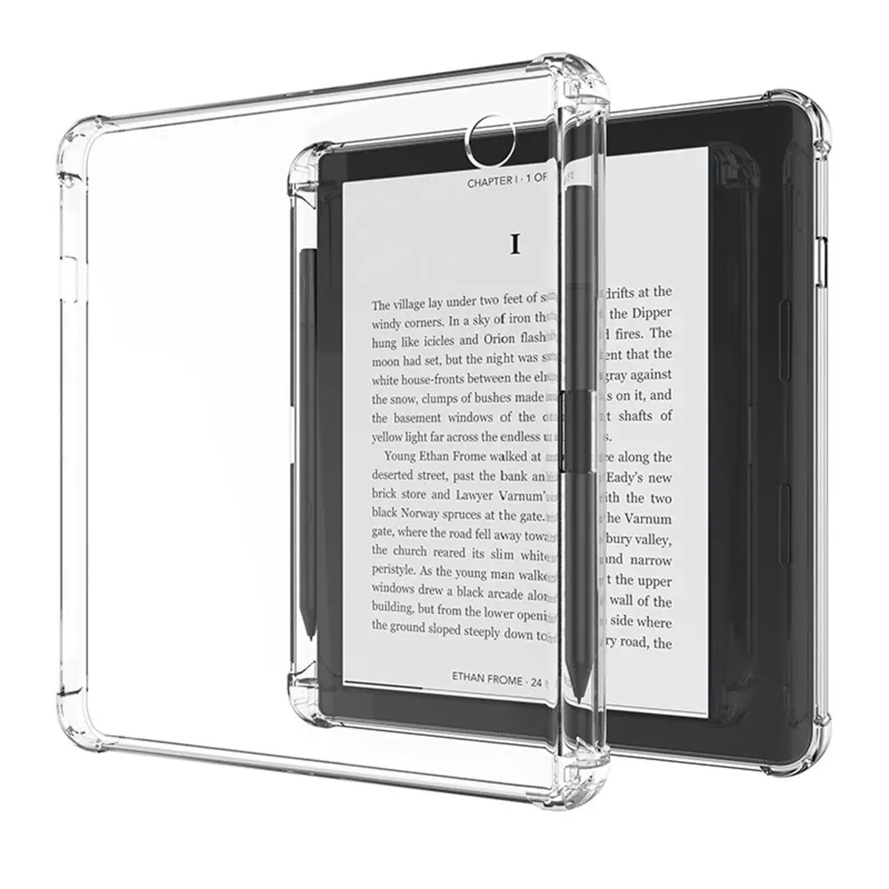 Cubierta de lector electrónico de Tpu para Kindle Paperwhite 11 Generation E Books Case Smart Protective Transparente Diseño personalizado Dibujo coloreado