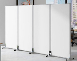Free Standing Divisorio Per Ufficio Ristorante Hotel Room Divider Facile Rata Mobile Partizione Dello Schermo per L'ospedale - Product Image 3