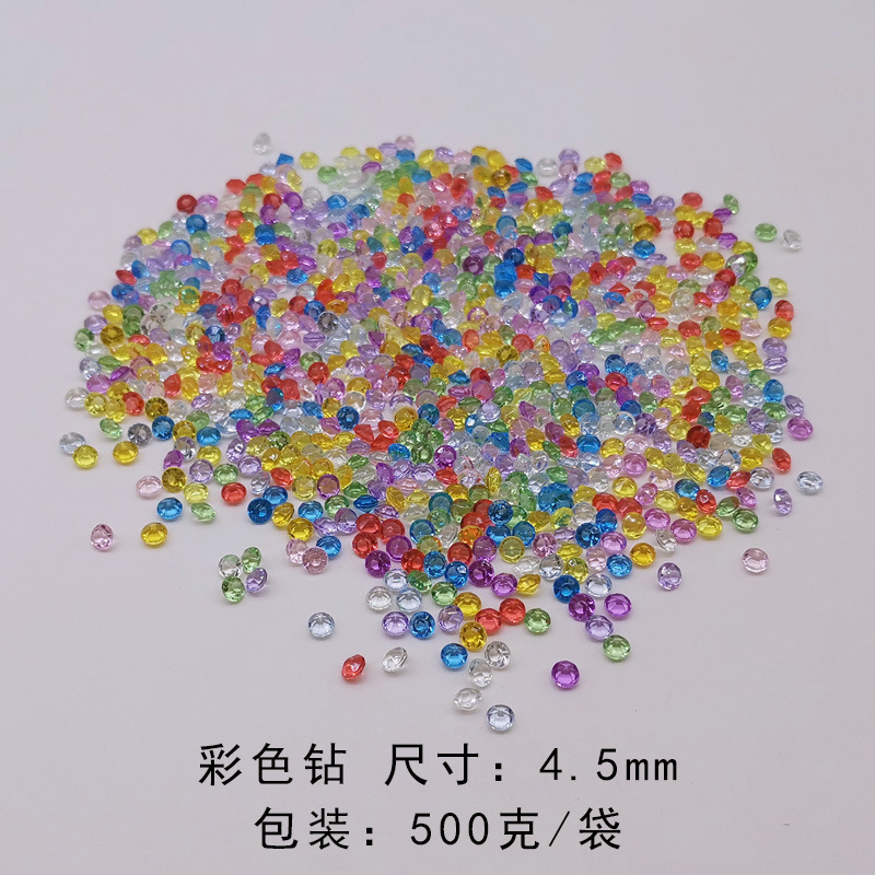 Diamantes de imitación de colores de 4,5 mm.