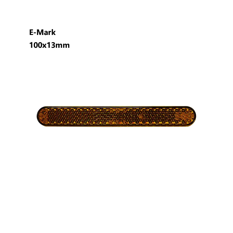 100x13mm अंडाकार ई-मार्क स्वयं चिपकने वाला सामने साइड रियर स्कूटर परावर्तक