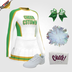 CSTOWN ücretsiz tasarım Cheer Mini etek amigo formaları yetişkin gladyatör özel Logo kabuk üst - Product Image 1