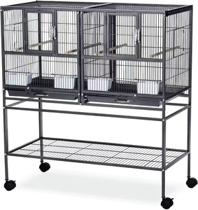 Kinghotpetユニバーサルメタルケージ大型カナリア繁殖工芸品製造ダブルケージバードペット - Product Image 1