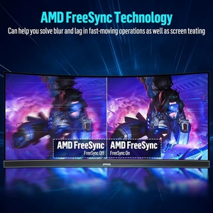 34 Inch Ultrawide Curved Gaming <strong>Monitor</strong> LCD <strong>Computer</strong> Screen FreeSync Adjustable Base for Desktop Use Factory Multi-Directional - Product Image 4