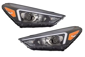FIT สําหรับ HYUN-DAI TUCSON 2019-2020 2021 มูลค่ารุ่น W/LED ไฟหน้าไฟหน้าโคมไฟคู่ - Product Image 3