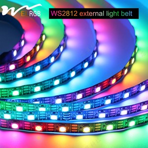 Tam renkli smd5050 60leds/m esnek akıllı led ışık şerit adresli dijital rgb Flex Led şerit işık - Product Image 2