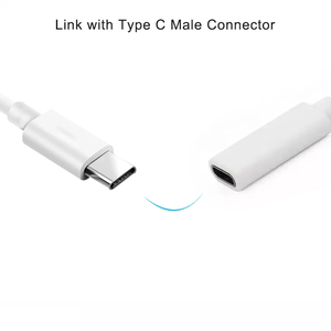 Blanco 24AWG USB 2,0 macho a hembra Cable de cobre puro PVC chaqueta trenza blindaje para ordenador AM CF tipo C Cable de carga USB - Product Image 6