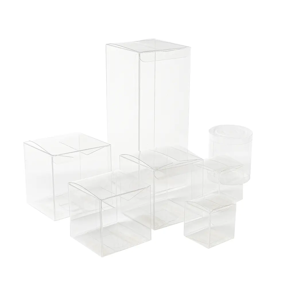 PVC personalizado PET PP plástico embalagem clara caixas caixas caixas presente transparentes para cosméticos eletrônicos