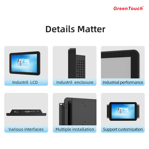 GreenTouch 10,1 polegadas touch screen <span class=keywords><strong>display</strong></span> multi <span class=keywords><strong>lcd</strong></span> monitor de quadro aberto com IP65 frontal/IK08 para aplicação industrial