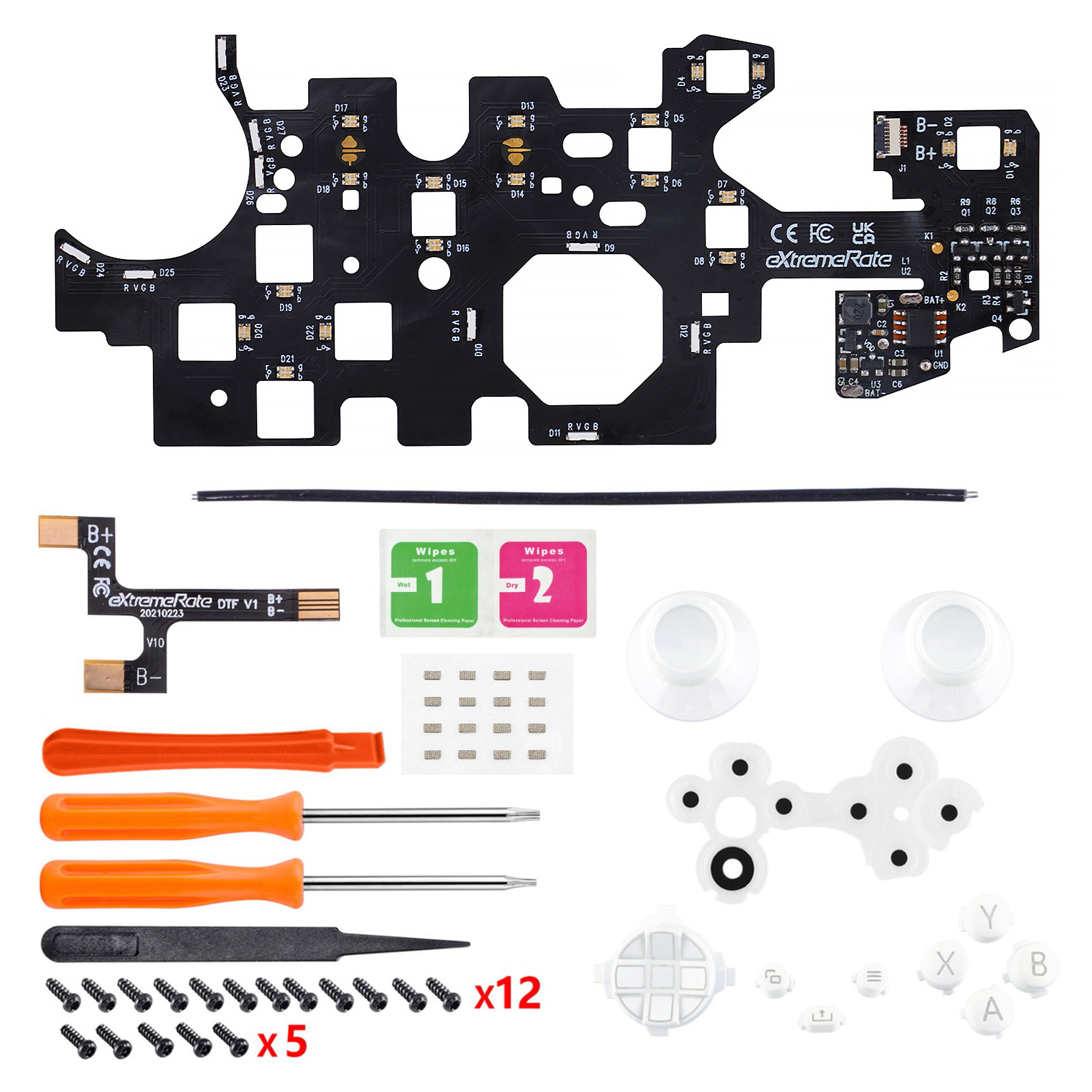 White Buttons X3LED06M3