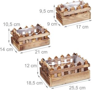 holz sukkulente pflanze behälter box rechteckiger blumentopf