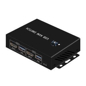 Dual <strong>Monitor</strong> HDMI <strong>KVM</strong> <strong>Switch</strong> for <strong>2</strong> <strong>Computer</strong>,Extended Display <strong>2</strong> Port,<strong>2</strong> <strong>Computers</strong> Share <strong>2</strong> <strong>Monitors</strong>, USB 3.0 Hub with Hotkey <strong>Switch</strong> - Product Image 2