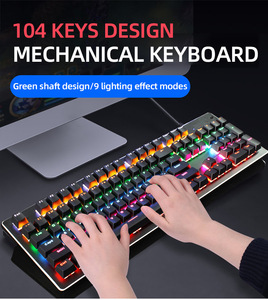 Ready to Ship Wired Usb RGB LED Light Pc <strong>Computer</strong> <strong>Custom</strong> Gaming Mechanical <strong>Keyboard</strong> <strong>for</strong> <strong>Computer</strong> Office Mechanical <strong>Keyboard</strong> - Product Image 3