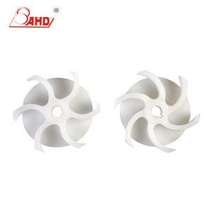 定制PP加工零件塑料叶轮，用于小型小型水泵/电机风扇/吸尘器/空调 - Product Image 3