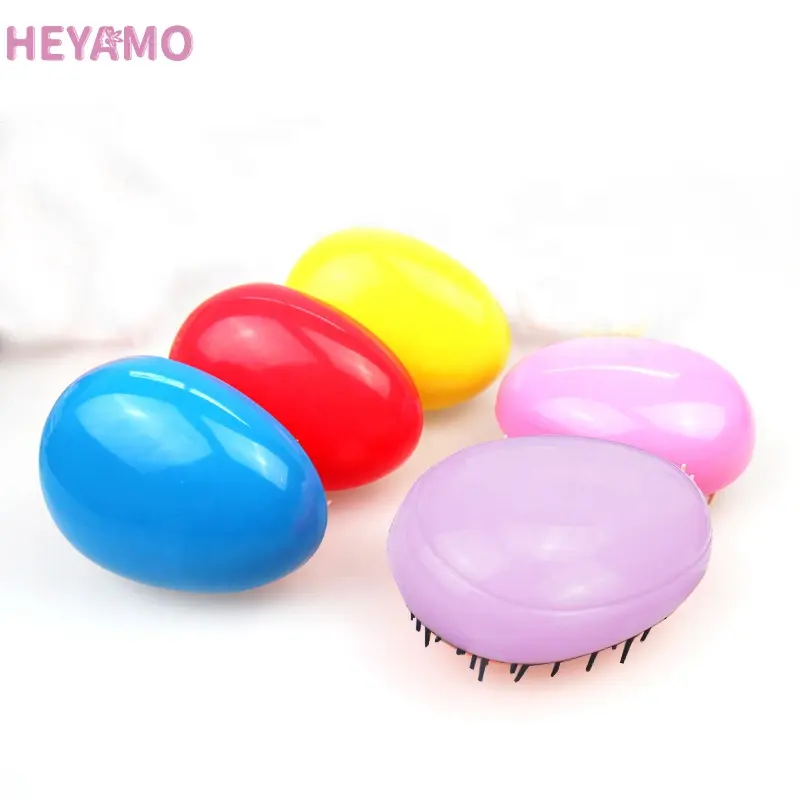 Пластиковая щетка HEYAMO для волос в форме яйца, щетка против спутывания волос, неповрежденные волосы, щетка для волос