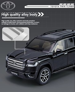 Diecast Model Car <strong>1</strong>:<strong>24</strong> LAND CRUISER LC300 with RC Key with Sound and Light Pullback Metal Model Car <strong>Toys</strong> Coche Modelo Del Metal - Product Image 5