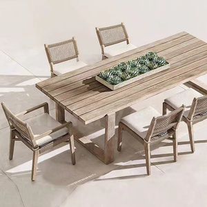 Eco-friendly Acacia Teak Solid F-<strong>S</strong>-C All Weather Use Wood Outdoor Dining <strong>Set</strong> Patio <strong>Set</strong> Dining <strong>Table</strong> and Chair <strong>Set</strong> - Product Image 2