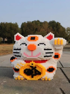 Creative Educational Game Plastic Small <strong>Building</strong> Bricks Cat Mini <strong>Pattern</strong> Toy Animal <strong>Blocks</strong> for Kids - Product Image 6