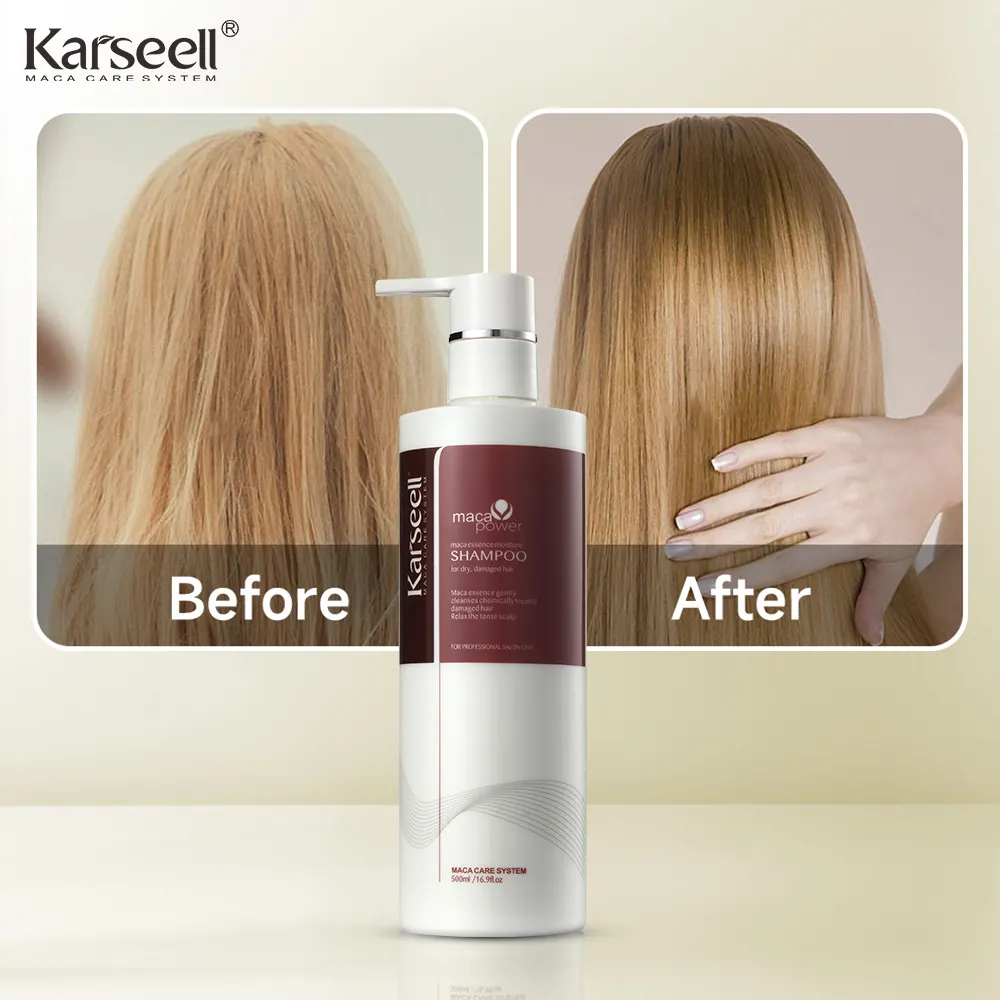 Karseell Maca Shampoo professionale per capelli pulizia profonda Shampoo tinture per capelli per parrucchiere