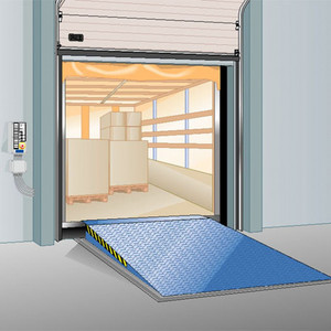 Rampa niveladora de muelle de carga con bisagras para pozo de cilindro hidráulico fijo mecánico automático, rampa niveladora para muelle de carga en almacén - Product Image 4