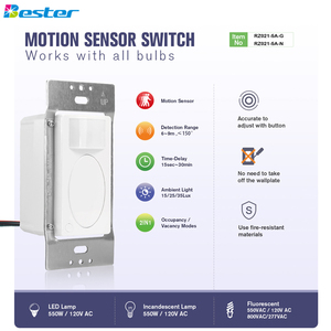 Sensor de movimiento PIR para pared, interruptor de luz, Sensor de ocupación - Product Image 3
